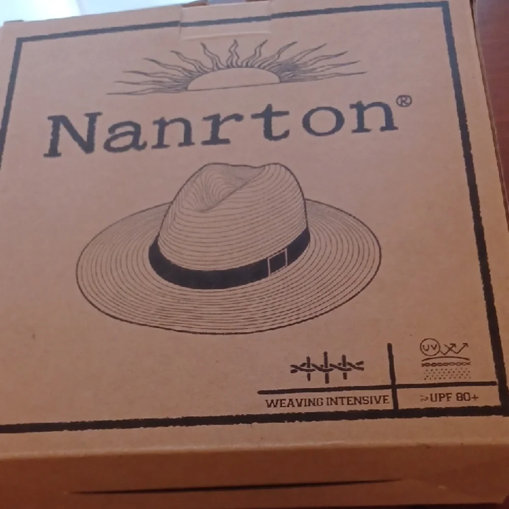 Nanrton Straw Hat Unisex Hat Foldable,lightweight, Adjustable Upf 80+